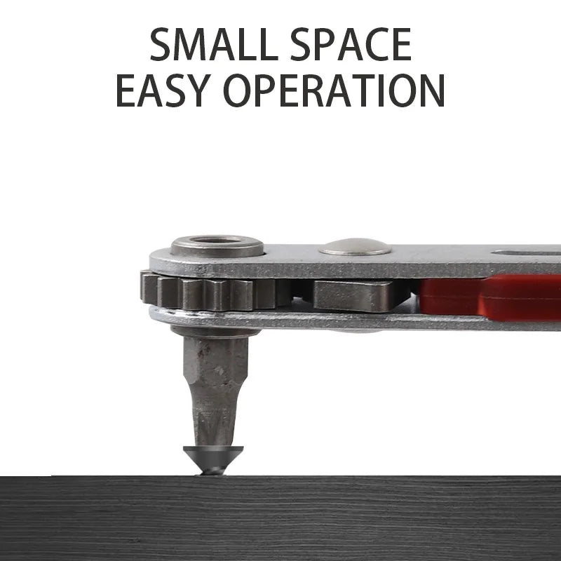 Mini Ratchet Wrench Set | 1/4 Inch Drive Hex Torx Screwdriver Bits