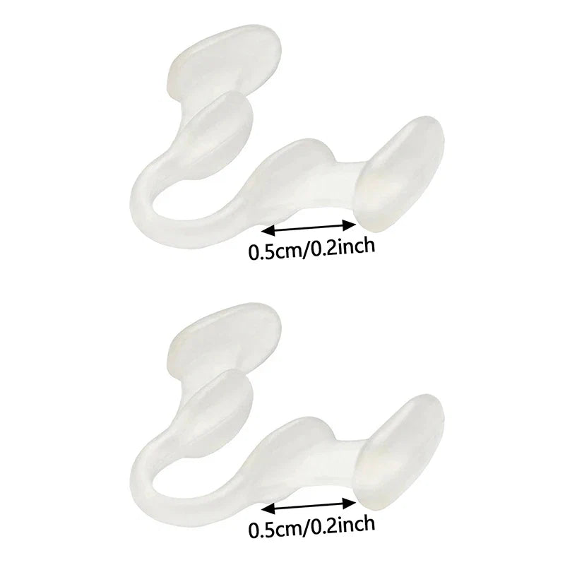 2Pcs Silicone Nose Clip Anti Snoring Nasal Dilator | Stop Snore Aid for Better Sleep