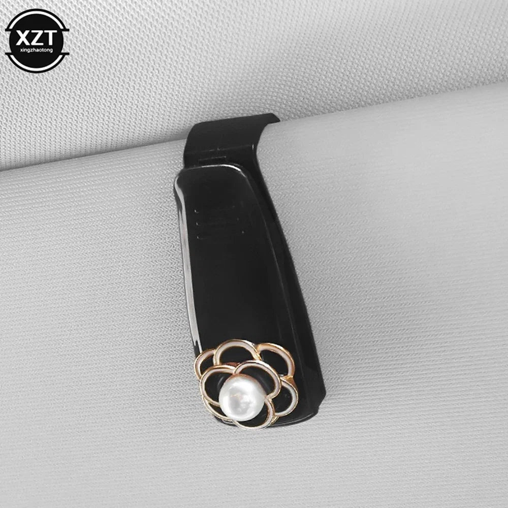 Auto Sun Visor Glasses Fastener Clip | Universal Car Sunglasses Holder