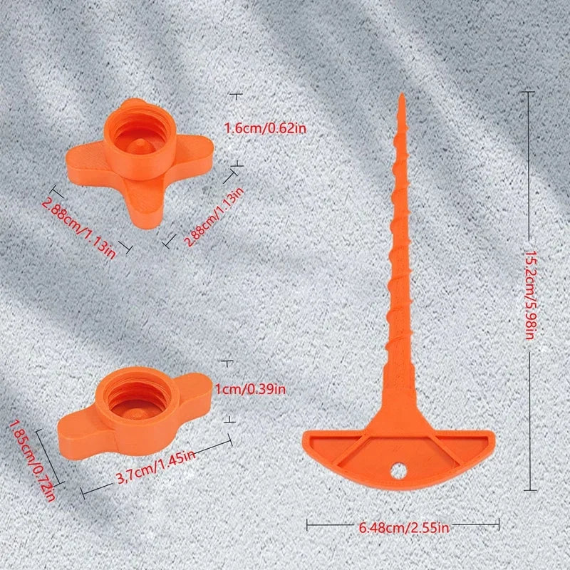 2pcs Sealant Nozzle Cleaner and Cap Set | Prevents Drying for Caulk Tubes