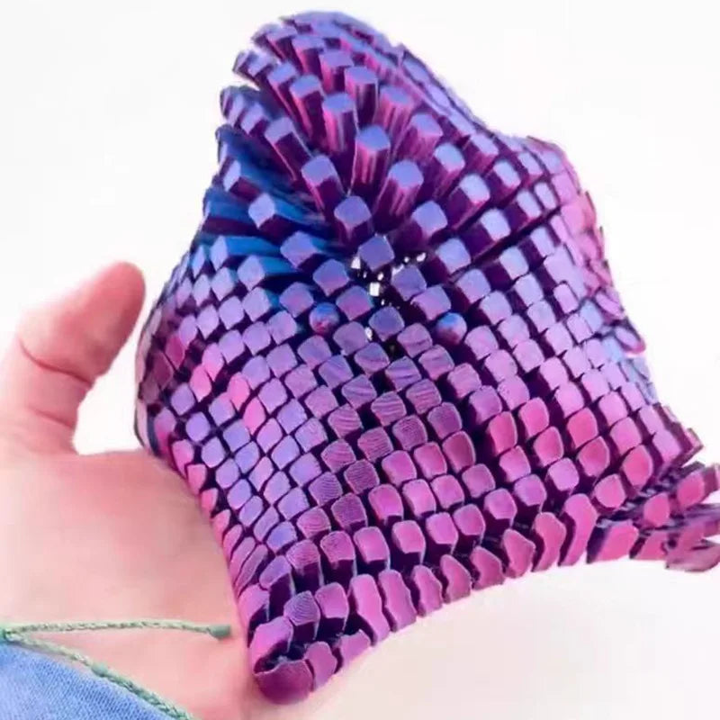 3D Printed Articulated Starfish Stress Relief Toy | Flexible Fidget Toy with Movable Joints