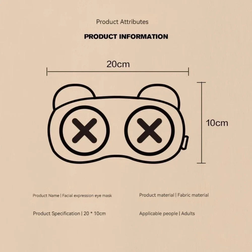 Cute Sleep Eye Mask for Kids and Students | Light Blocking Eye Cover