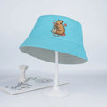 Kids Capybara Fisherman Hat | Cute Cartoon Sun Hat for Toddlers
