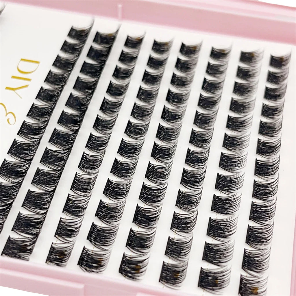 384pcs Individual Lashes Eyelash Book Clusters | DIY Cluster Eyelash Extensions for Home Use