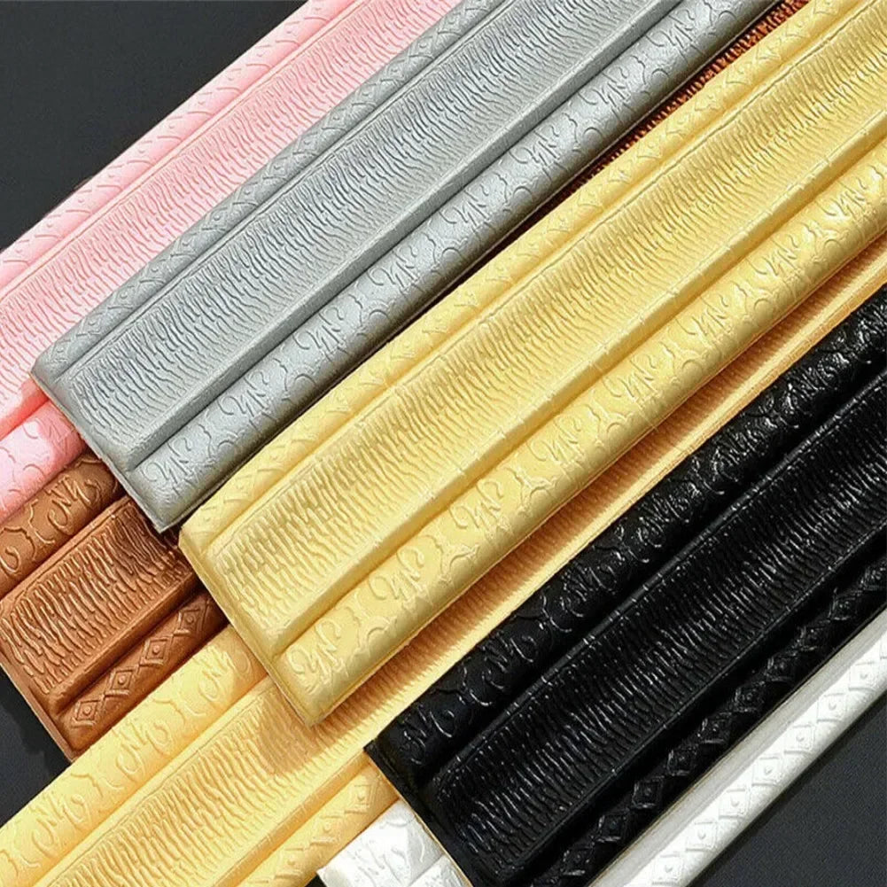 3D DIY Foam Skirting Border Tile Sticker | Waterproof Self-Adhesive Wall Edge Trim