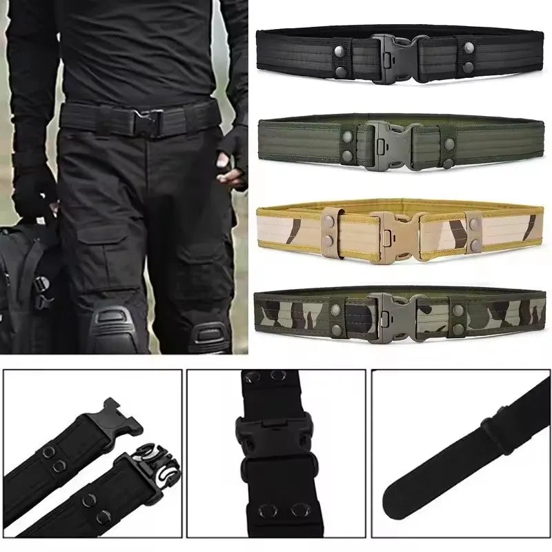 Men's Quick-Release Tactical Belt | Heavy Duty Nylon Outdoor Belt