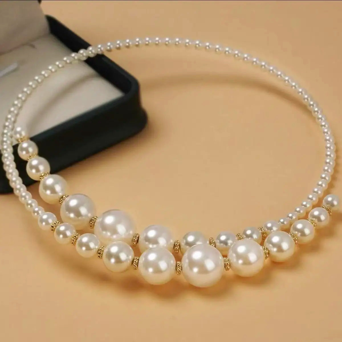 Taoya Vintage Imitation Pearl Collarbone Necklace | Women's Fashion Retro Jewelry