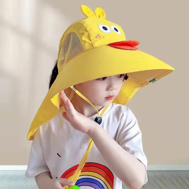 Summer Children's Sun Hat | Foldable Baby Beach Hat with UV Protection