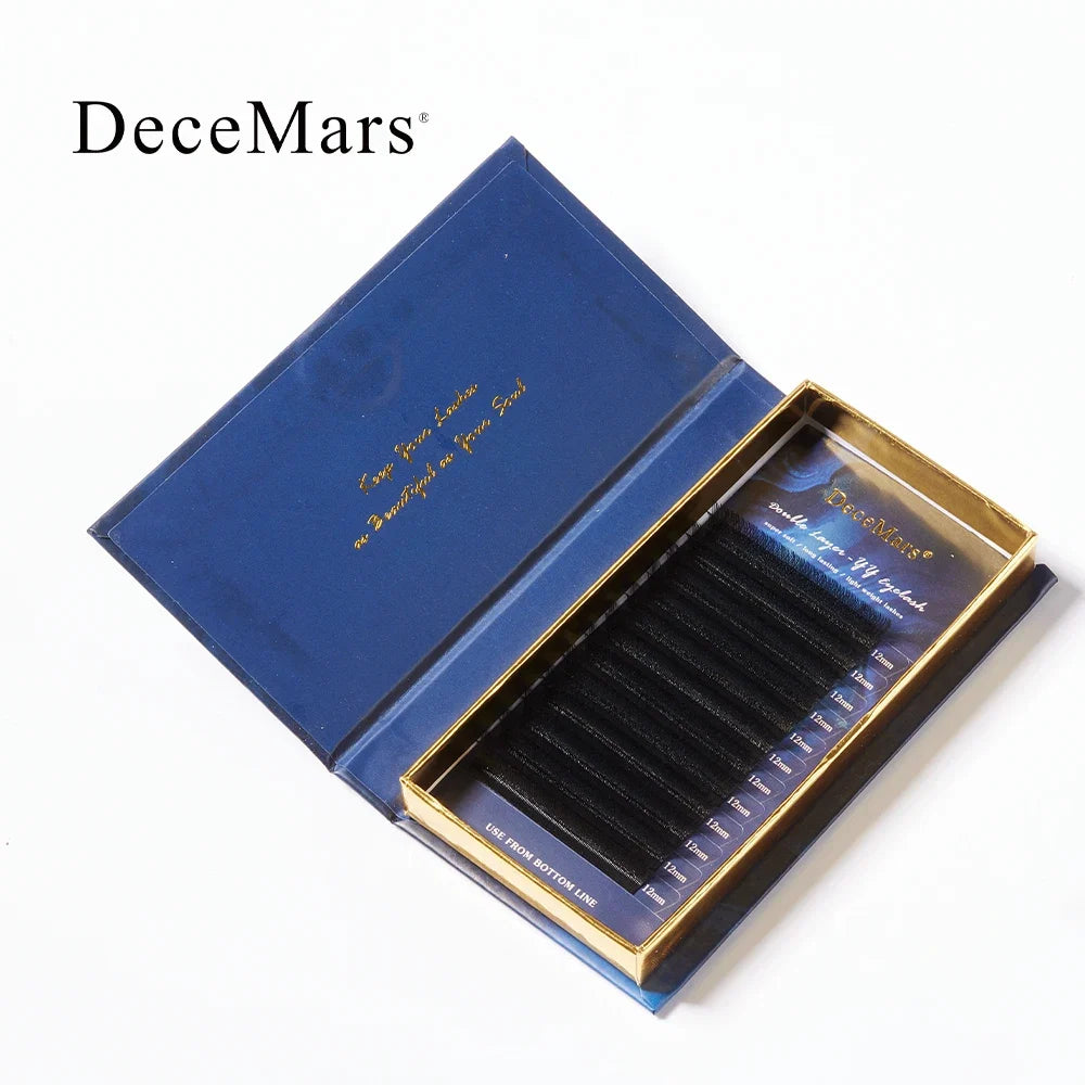 DeceMars Double Layer YY Eyelash Extension | Salon-Grade Individual Lashes