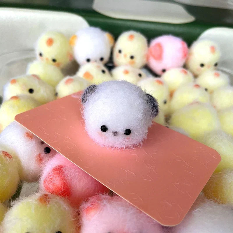 Cute Animal Squeeze Toy Stress Relief Keychain | Kawaii Silicone Pinch Toy