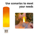 USB LED Flame Light Bulb | Simulated Candle Night Lamp