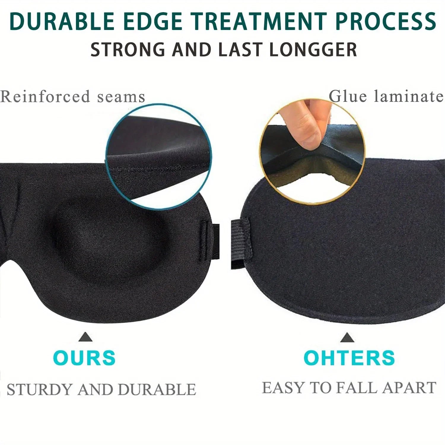 3D Sleep Eye Mask | Light Blocking Sleep Aid