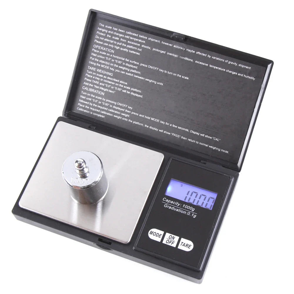 Mini Jewelry Scale 0.01g | Digital Pocket Scale for Gold, Coins, and Kitchen Use