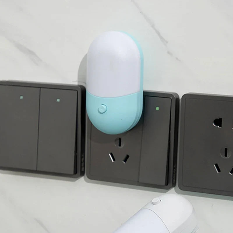 Mini Plug-In Night Light | LED Eye Protection for Bedside Baby Feeding