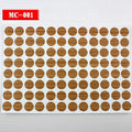 96Pcs 15mm Wood Furniture Screw Cap Covers | Self-Adhesive Hole Stickers for Desk Cabinets