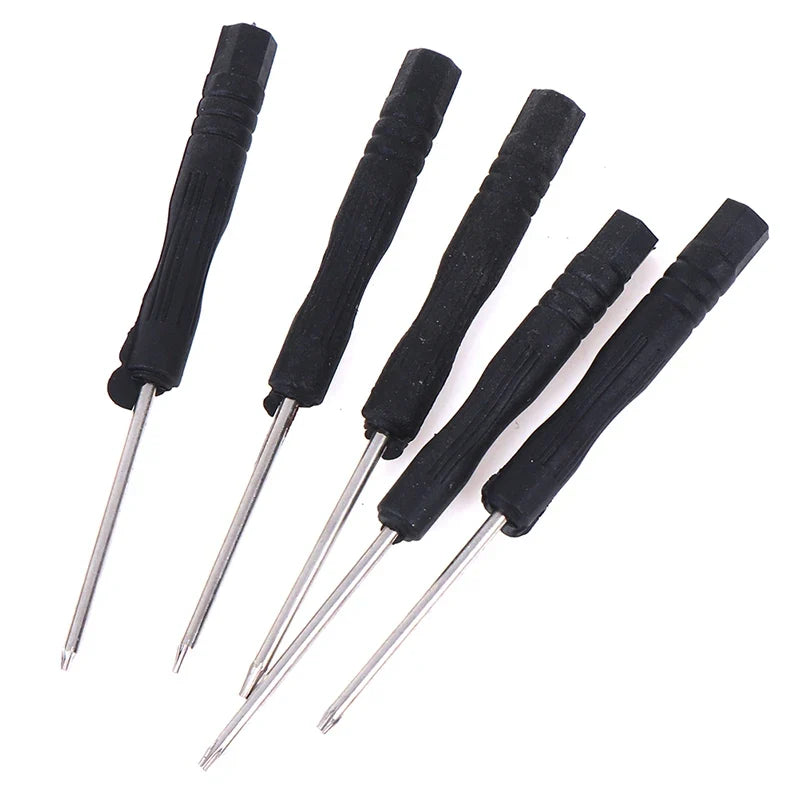 5Pcs Precision Torx Screwdriver Set T2 T3 T4 T5 T6 | Black Steel Mobile Phone Repair Kit