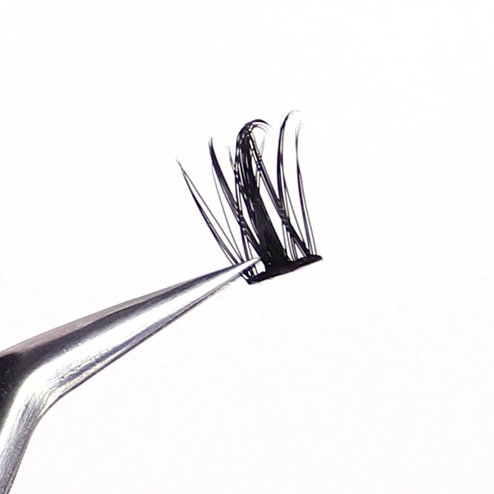 160 Pcs Wheat-Ear Shape Fake Eyelashes | Fine Stem DIY Eyelash Extension Clusters