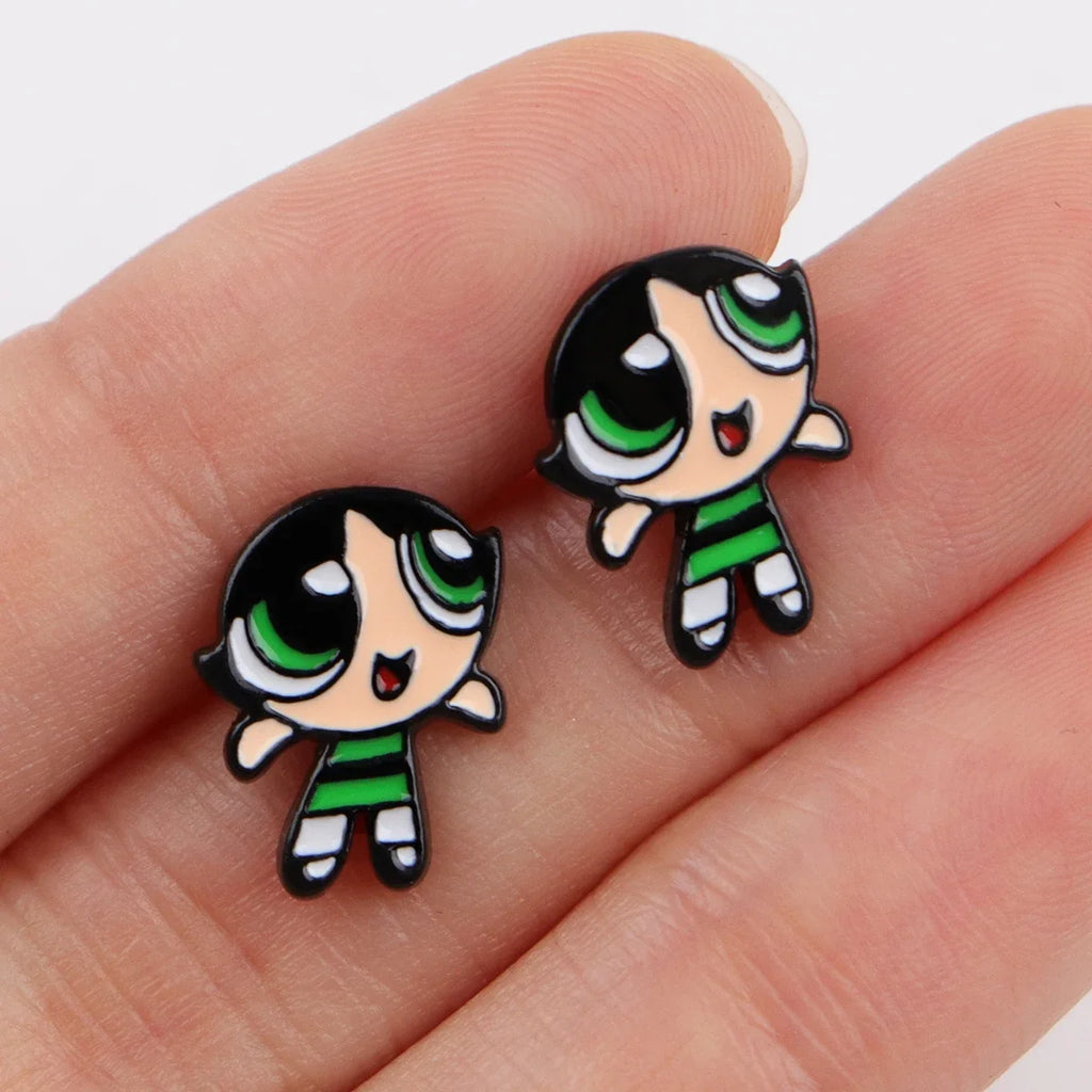 Cute Animal Stud Earrings for Women | Stainless Steel Pierced Jewelry