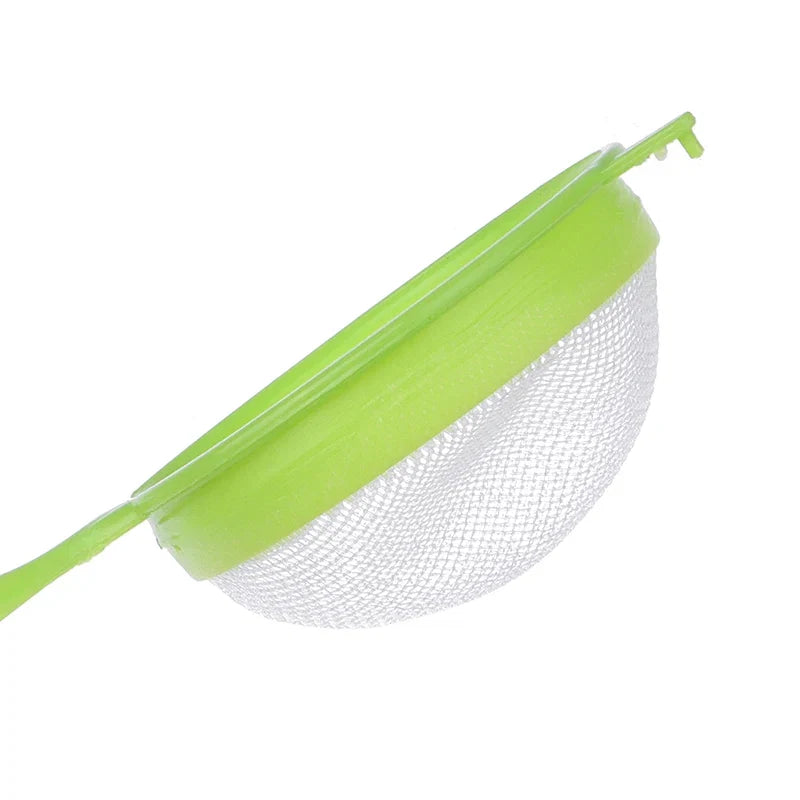 3pcs Plastic Fine Mesh Scoop Strainer Set | Kitchen Sieve and Colander for Baking and Cooking