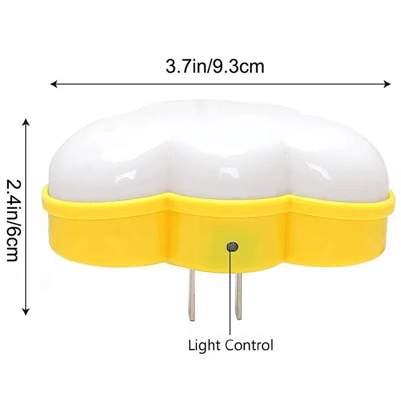 LED Smart Motion Sensor Night Light | Plug In Auto On/Off Cloud Lamp for Kids Bedroom