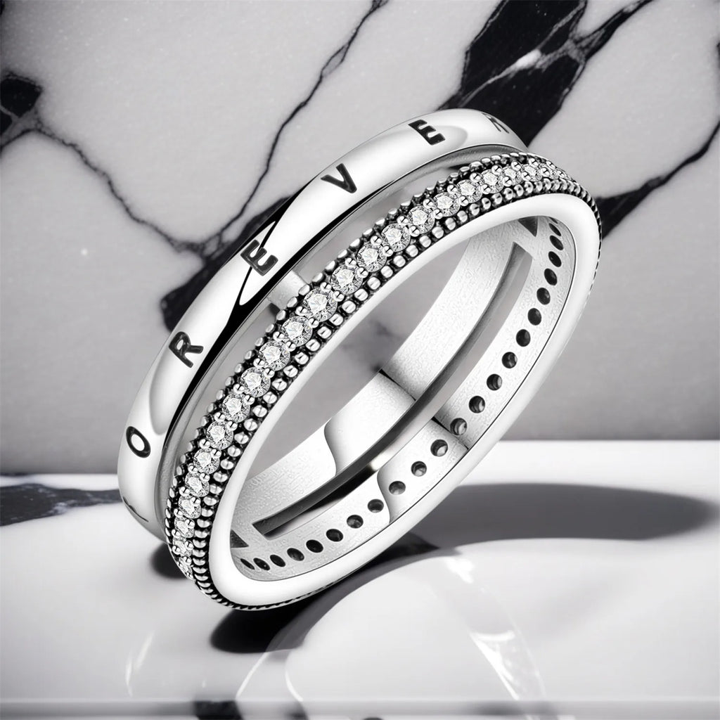 S925 Sterling Silver Forever Ring | Eternal Closed Ring for Women