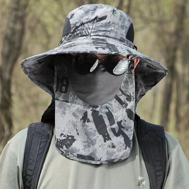 UV Protection Sun Hat | Outdoor Fishing and Hiking Cap with Neck Flap