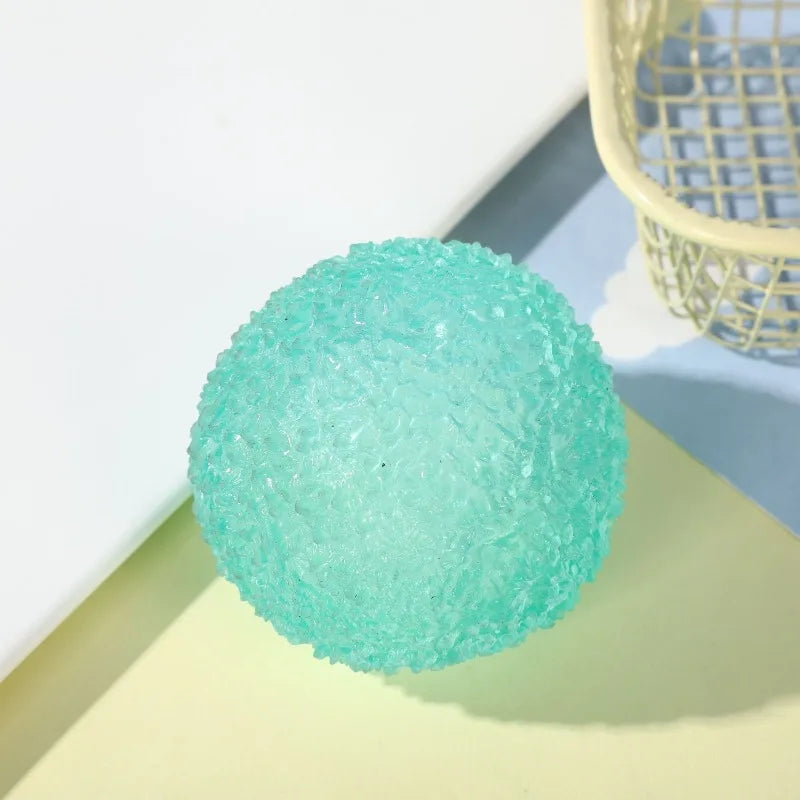 Ice Ball Maltose Squishy Toy | Blue Mochi Sensory Fidget for Stress Relief