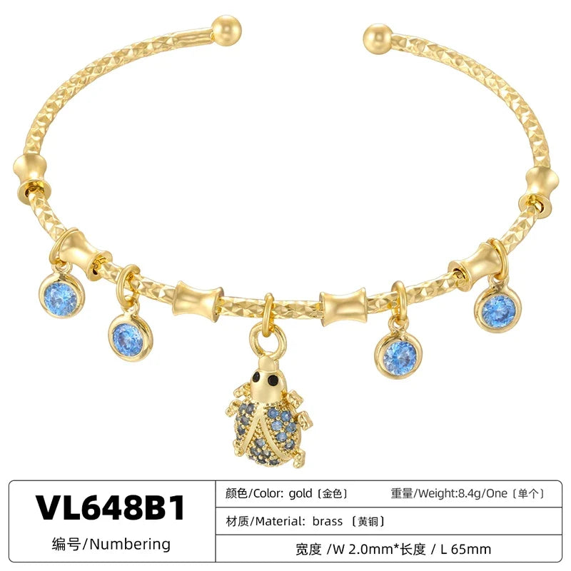 Golden Star Charm Cuff Bracelet | Trendy Fashion Jewelry for Women
