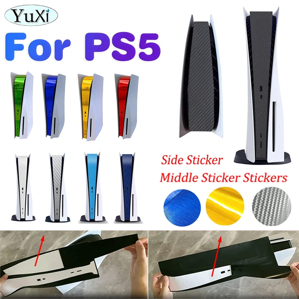 PS5 Middle Side Skin Sticker | Waterproof Decal Cover for PlayStation 5 Disc Console