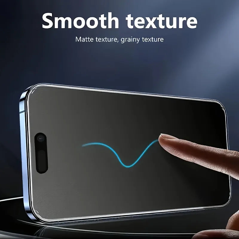 Matte Ceramic Privacy Screen Protector Anti Spy Anti Fingerprint Anti Scratch For iPhone 17 16 15 14 13 12 11 Pro Max 5 Pack