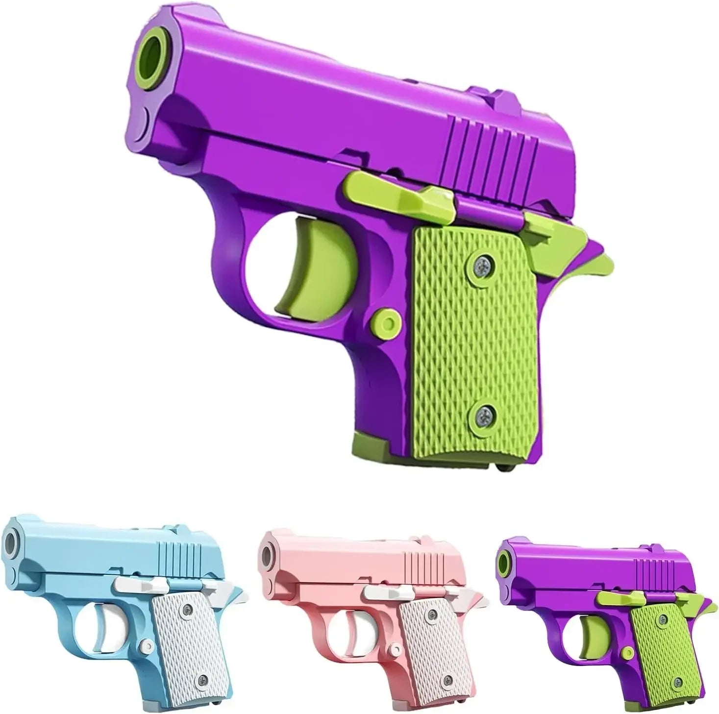 Stress Relief Pistol Toy | Plastic Mini Handheld Fidget Gun