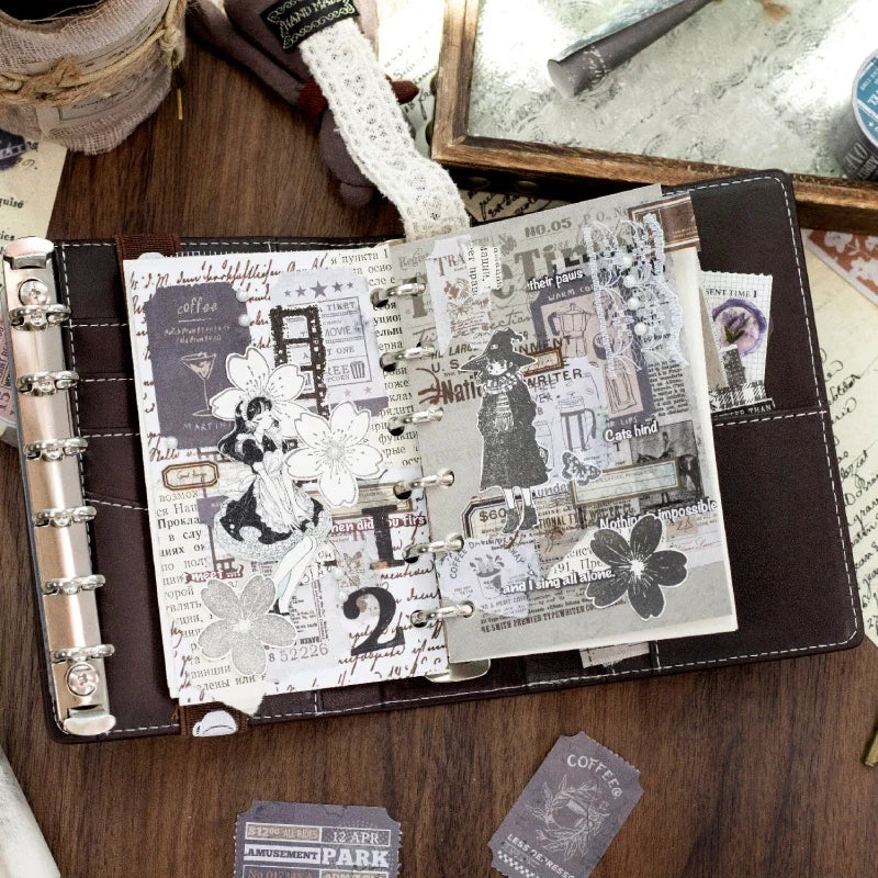 Vintage Label Paper Tape Stickers | Scrapbooking Junk Journal Supply