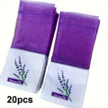 20pcs Lace Linen Sachet Empty Bags | Purple Strap Mesh for Aromatherapy