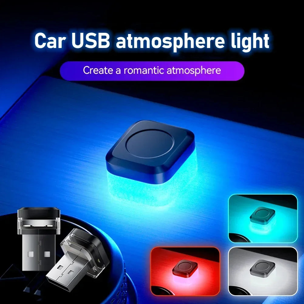 Mini USB Car LED Atmosphere Light | DC 5V USB Interior Lamp for Car, Laptop, and Keyboard
