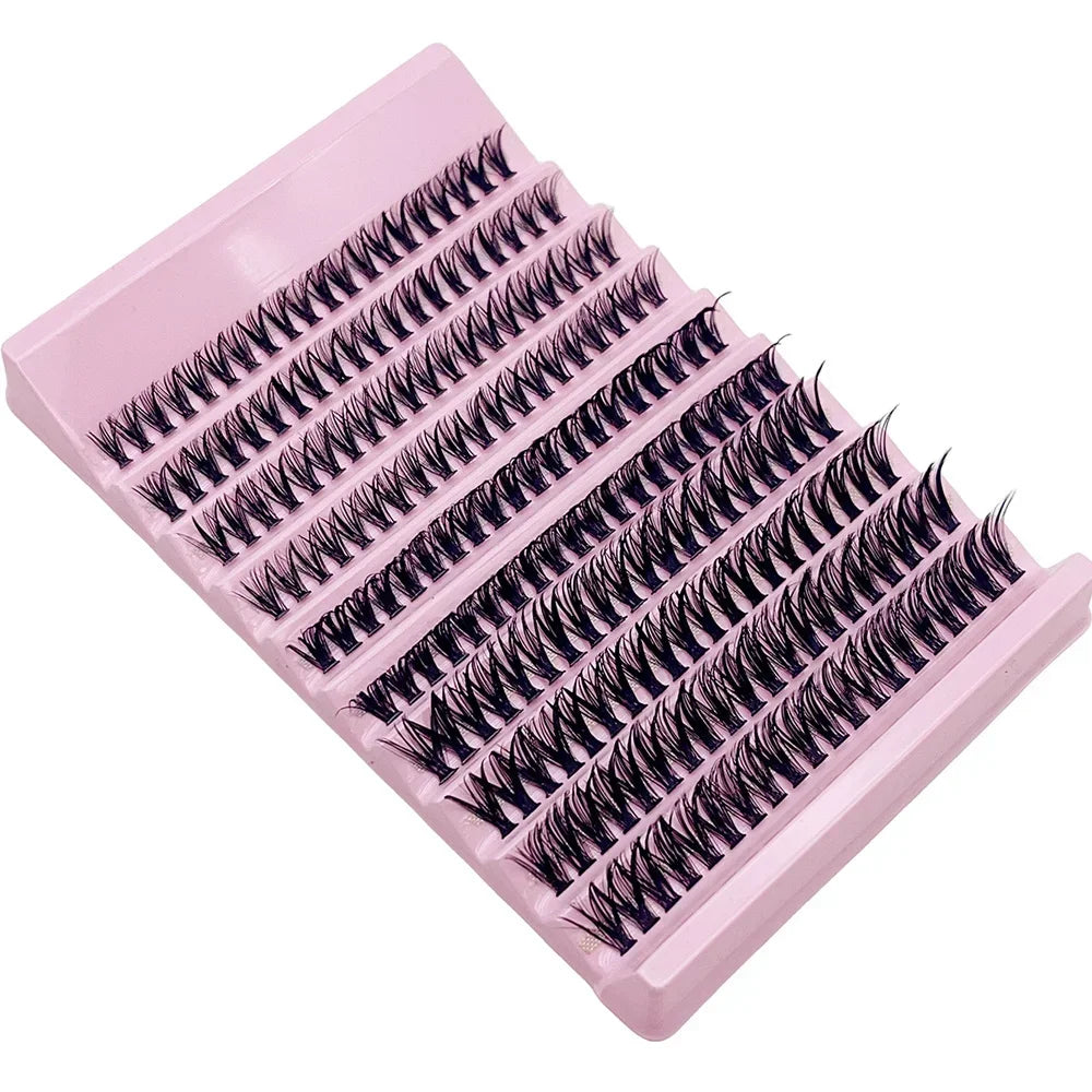 Individual Lashes 8-16mm 200pcs Cluster Lashes | Natural Look Mixed Tray for DIY Eyelash Extension