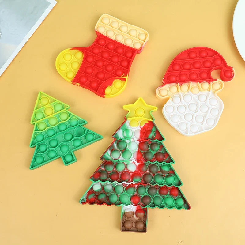 Santa Claus Pop Fidget Toy | Christmas Stress Relief Gift for Kids and Adults