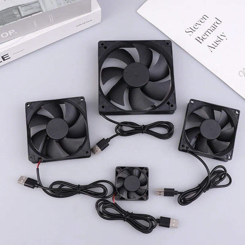 USB Brushless Cooling Fan | 5V Quiet Computer Router Cooler for Electronics