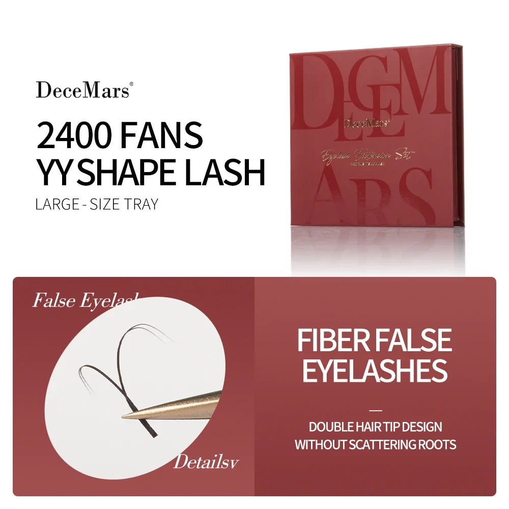 Large Amount YY Eyelash Extension Tray | 2400 Fans for Salons