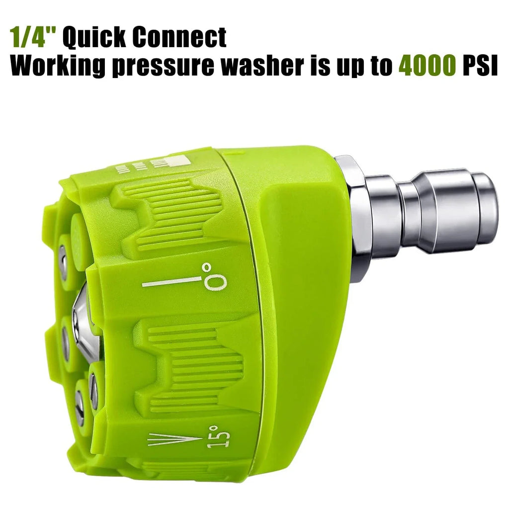6 in 1 High Pressure Car Wash Nozzle | 14 Inch Quick Connect for 1/4 Pressure Washers