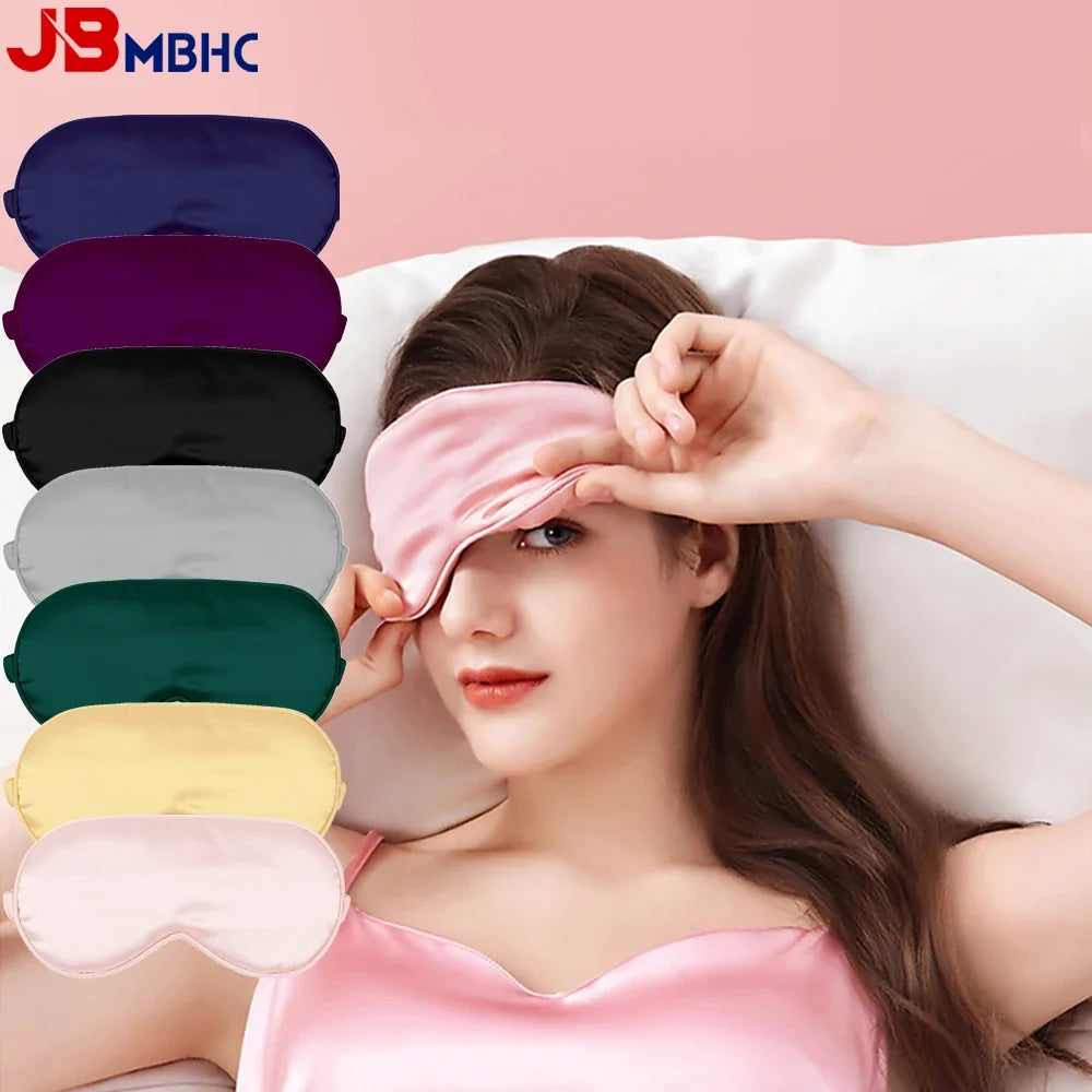 Imitated Silk Sleep Eye Mask | Soft Light Blocking Travel Eyeshade