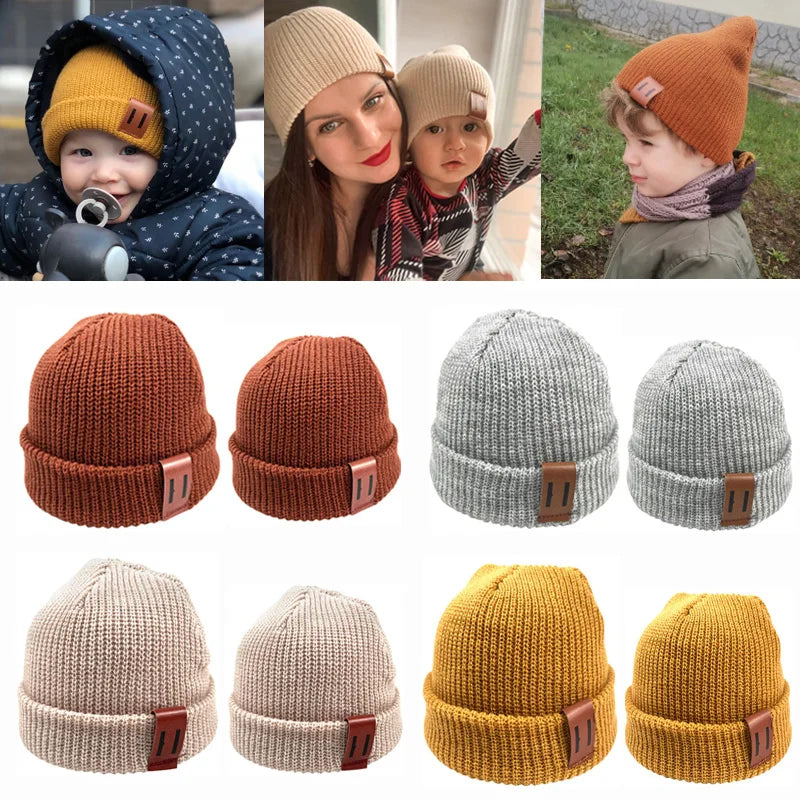 Baby Knit Beanie Hat for Boys and Girls | Warm Winter Ear Protection Cap