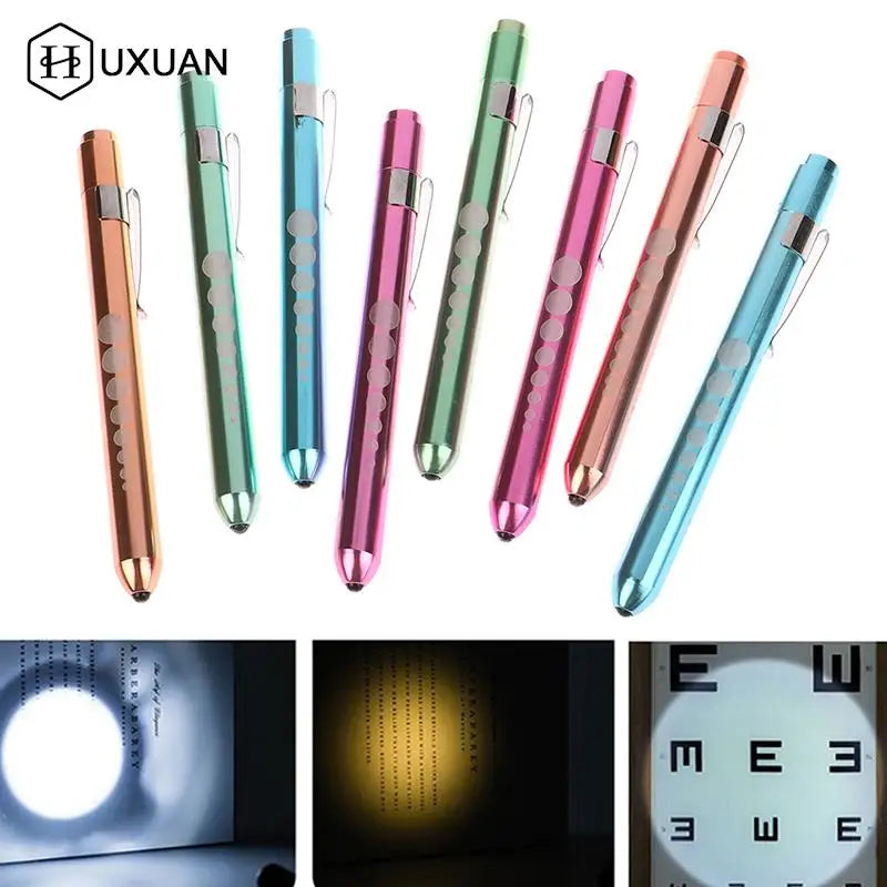 LED Medical Penlight with Pupil Gauge | Reusable Pocket Flashlight for Nurses and Doctors