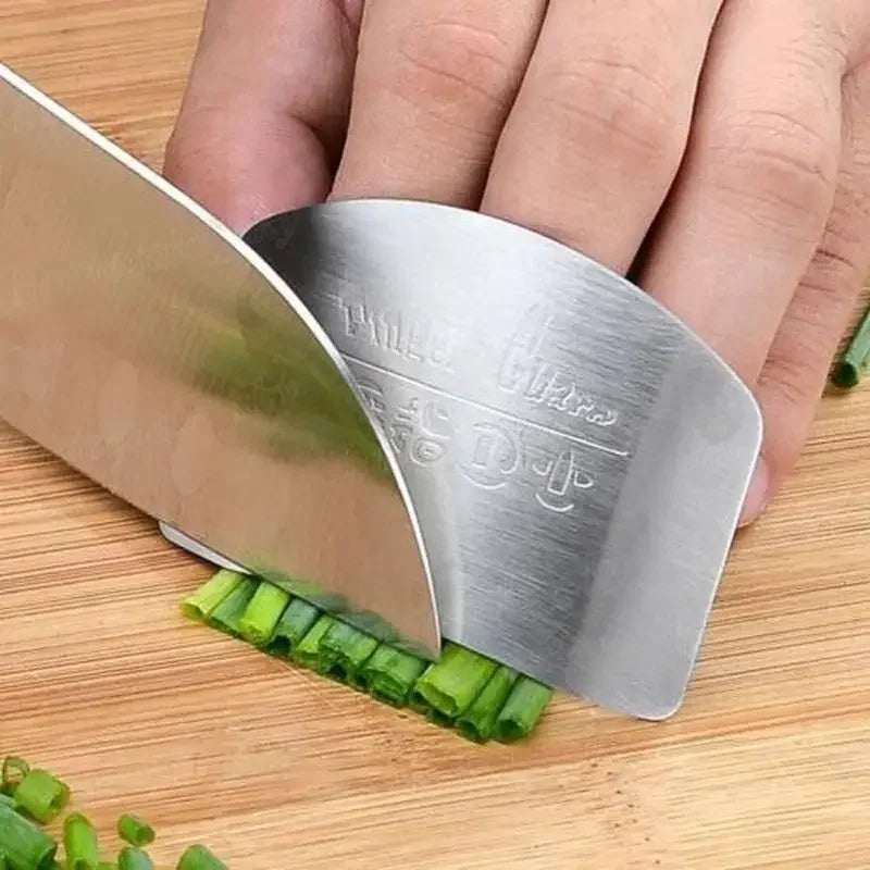 Stainless Steel Finger Protector | Kitchen Knife Cutting Safety Guard