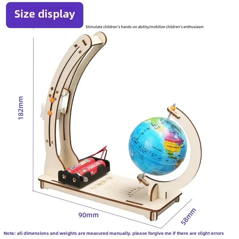 Kids Science Toy Day Night Globe | DIY Physics Learning Kit