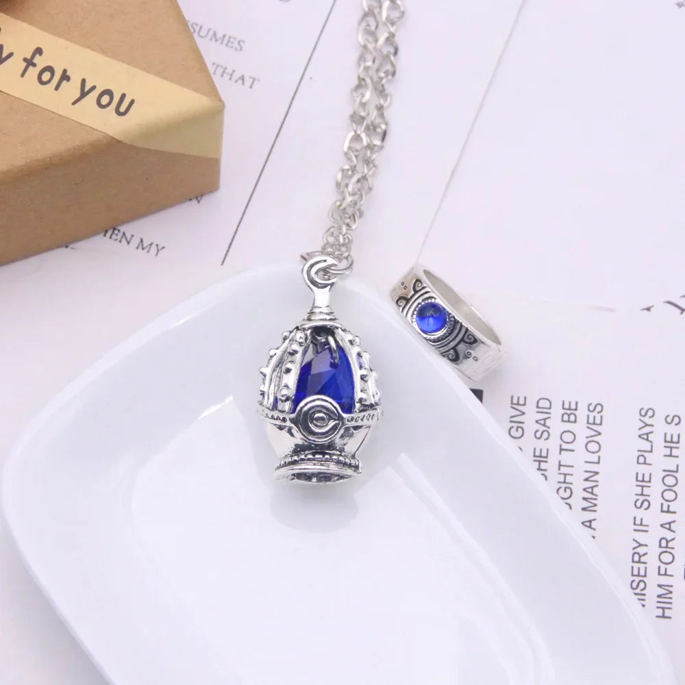 Madoka Magica Soul Gem Pendant Necklace | Anime Jewelry Set