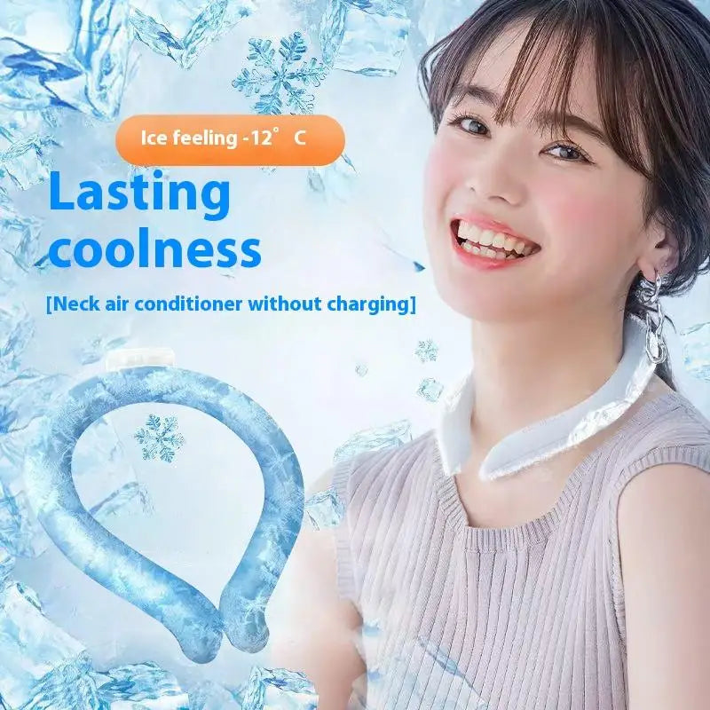 Outdoor Summer Neck Cooling Tube | Reusable Ice Ring for Hiking, Cycling, and Fishing