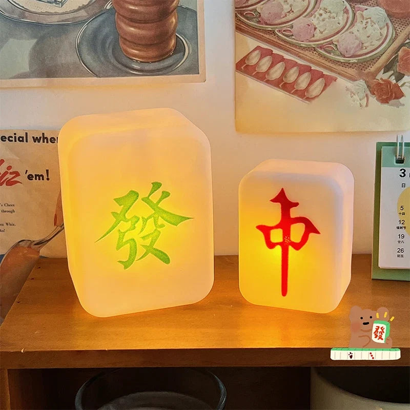 Mahjong Night Light | Soft LED Sleep Light with Eye Protection