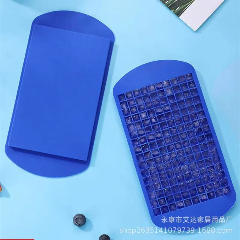 160 Square Silicone Ice Cube Tray | BPA-Free Flexible Mold for Drinks and Desserts