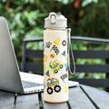Little Dinosaur Straw Cup | 800ml Large Capacity Water Bottle for Students and Girls