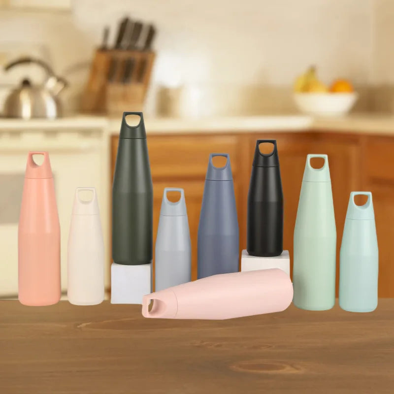 Steel Japanese Style Vacuum Thermos 580/1080ml | Double Wall Ice Cooler Sports Water Bottle